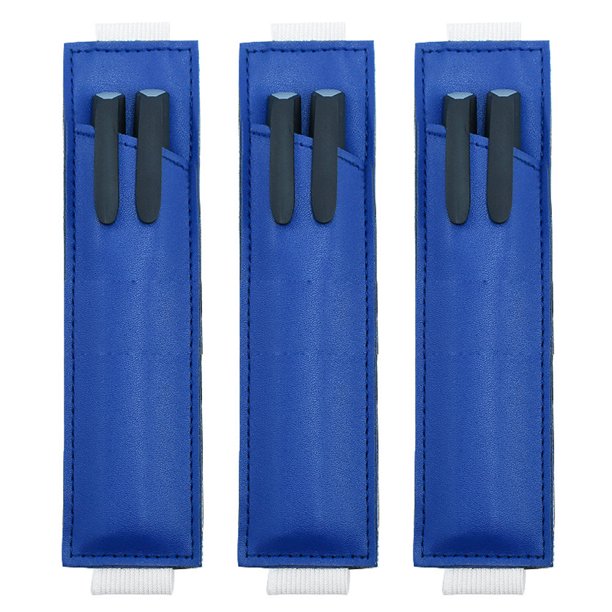 Portalápices de 3 uds, accesorios de cuero con funda para bolígrafo, banda elástica para la mayoría de las tabletas, 17*4,5 cm