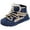Dark Blue, variant on UngA Boys Girls Winter Boot Waterproof Kids Hiking Ankle Boots Cold Weather Outdoor Warm Walking Shoes Snow Boots Boy Girl (Little Kid/Big Kid),Size 13