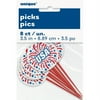 USA Patriotic Toothpicks, 8-Count