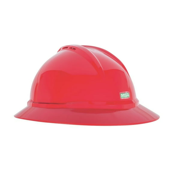 V-Gard 500 Fas-Trac III 4-Point Vented Hat - Red