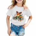 thumbnail image 6 of Povozer Girls Christmas Shirt Kids Christmas Tree Graphic T-Shirt Boys Girls Christmas Shirts Toddler Kids Merry and Bright Shirt,Size 7-8 Years,White, 6 of 6