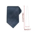 thumbnail image 2 of Corbatas formales de textura a rayas para hombres INSPIRE CHIC en color contrastante, azul marino, azul oscuro, 2 of 4