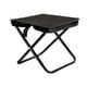 thumbnail image 5 of Taburete de camping con asiento pequeño y plegable, reposapiés, taburete plegable portátil compacto. Negro 285x265x27cm, 5 of 9