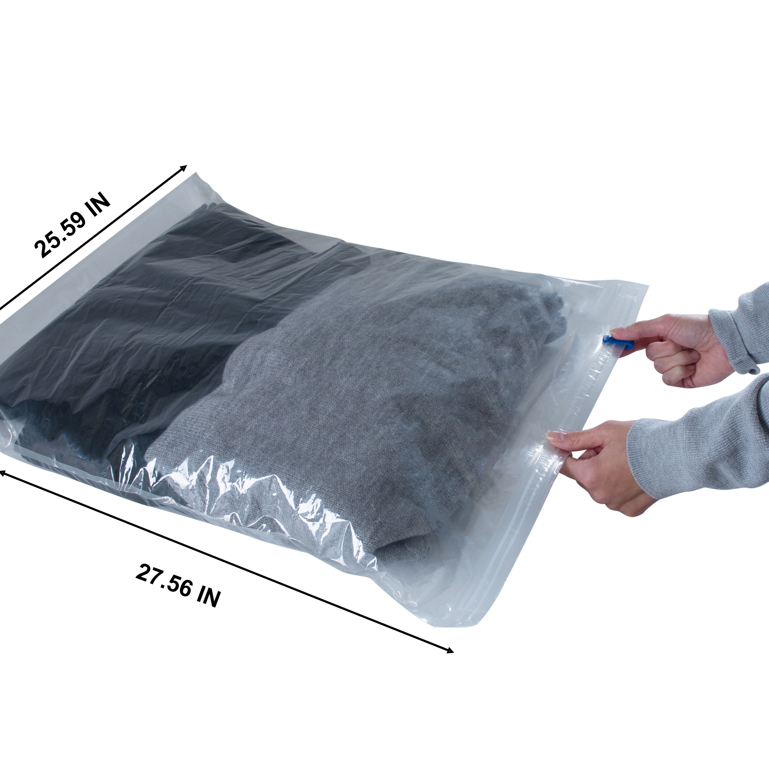 G-Force Deluxe 8 Piece Roll & Pack Compression Bags in Clear