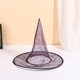 thumbnail image 4 of Sombrero de bruja de Halloween con diseño, sombrero elástico para disfraz de bruja para mujeres adultas, accesorios para fiestas, 4 of 7