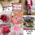 thumbnail image 6 of Gingham Ribbon Fabric Edge Trimming,QZS Portable Gingham Ribbon,Dress Ruffle Trim,1Pack Red Ruffle Pleated Lace Edge Trim for Home,5 Yards, 6 of 6