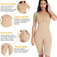 thumbnail image 2 of MISS MOLY Women Bodysuit Shapewear Fajas Compression Garment After Liposuction Surgery Postparto Full Body Shaper, 2 of 6