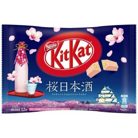 Nestle Kit Kat Sakura Japanese Sake Flavor 12 Mini (Best Japanese Kit Kat Flavors)