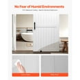thumbnail image 4 of KFFKFF Sliding Barn Door, 42 x 84 inch, High-Strength MDF Panel, Barn Door with Hardware Kit, Water-Proof PVC Surface, Easy to Install, 4 of 9