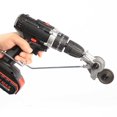 thumbnail image 3 of Electric Drill Metal Plate Auxiliary Cutter 0.8mm Metal Iron Tin Plate Quick Cutting Tool Labor-Saving Electric Drill Cutter Accessory Retrofit Shears, 3 of 8