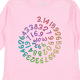 thumbnail image 4 of Inktastic Pi Day Pi Numerals in Rainbow Spiral Boys or Girls Long Sleeve Toddler T-Shirt, 4 of 5