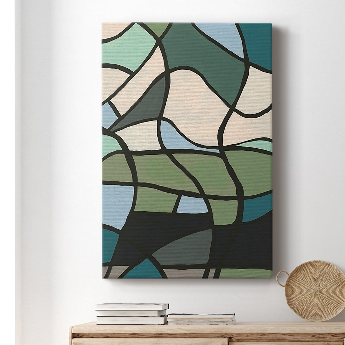 Multicolor Stained Glass II Premium Gallery Wrapped Canvas - Ready to Hang