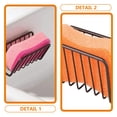 thumbnail image 3 of OUNONA Kitchen Sink Organizer, Brown Stainless Steel, Suction Cups, Keeps Area Clean and Tidy, 3 of 8