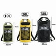 thumbnail image 6 of Swimming PVC Pack Dry Bag Backpack for Women Men 10L 20L Waterproof Shoulder Kayak Trekking Drifting Rafting Surfing Boating Bag (20L Black), 6 of 7