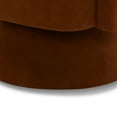 thumbnail image 5 of CHITA Swivel Fabric Accent Chair with Open Back&Wood Base,Modern Armchairs for Living Room Bedroom,Burnt Orange, 5 of 10