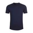 thumbnail image 1 of JMYHOAM Chemises pour Hommes Couleur Unie Extérieur Respirant Élastique Course Entraînement Entraînement Physique T-Shirt Manches Courtes Col Rond Haut, 1 of 5