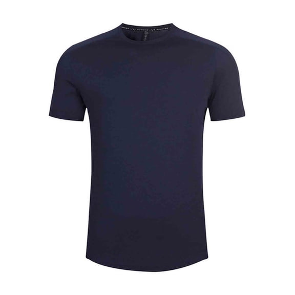 Short Sleeve Shirts for Men, Mens Hipster Longline T-Shirt Drop Cut Scallop Long Tail Slim Fit Bodybuilding Gym Muscle Workout Tee