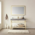 thumbnail image 2 of Vinnova Teruel 36" Rectangle Gold Aluminum Framed LED Wall Mount Bathroom Vanity Mirror, 2 of 9