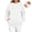 White, variant on hoksml Maternity Nursing Sweatshirt Crew Neck Long Sleeve Pocket Adjustable Feeding Top for Pregnant Daily Soft