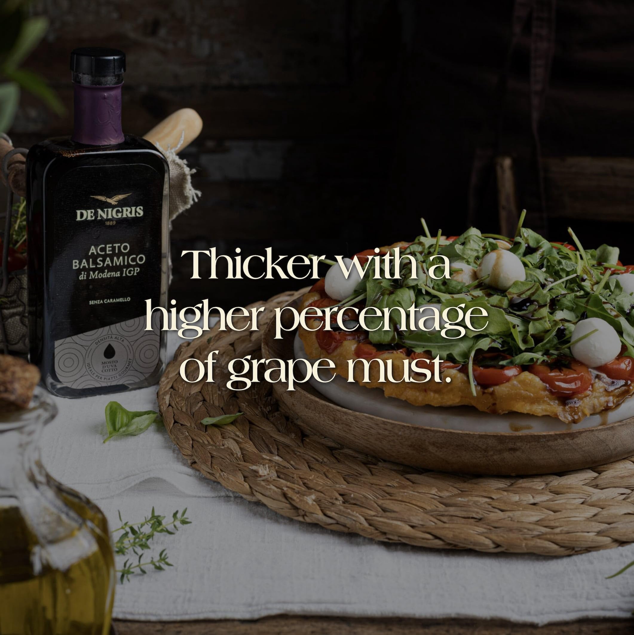 De Nigris balsamic vinegar of Modena Excellence Line Platinum Eagle, 8.5 fl oz (250 ml)