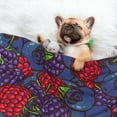 thumbnail image 3 of Yiaed Wild Berries Print Dog Blankets-Cat Blanket Washable for Couch Protection,Puppy Blanket, Soft Plush Reversible Throw Furniture Protector-Medium, 3 of 8