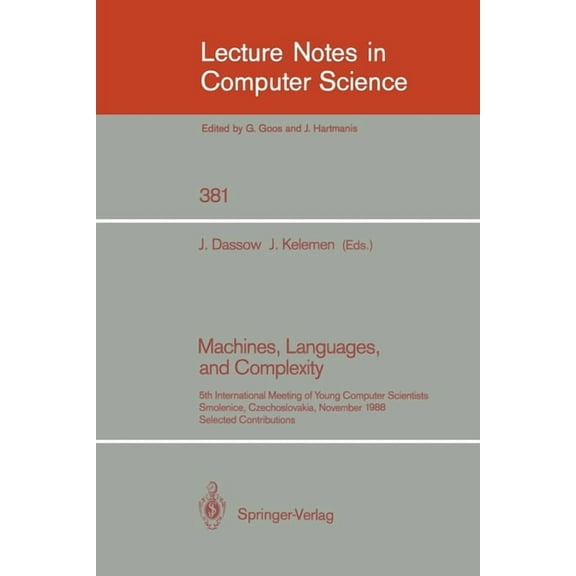 Lecture Notes in Computer Science Algorithms and Data Structures: Workshop Wads '89, Ottawa, Canada, August 17-19, 1989. Proceedings, Book 382, (Paperback)