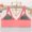 A1_Watermelon Red, variant on VISALY Front Snap Everyday Bras for Seniors Women Full Coverage Wirefree Push Up Bras Plus Size Front Closure Bralettes Soft Cup T-Shirt Bra Comfy No Underwire Bras with Support and Lift Beige L