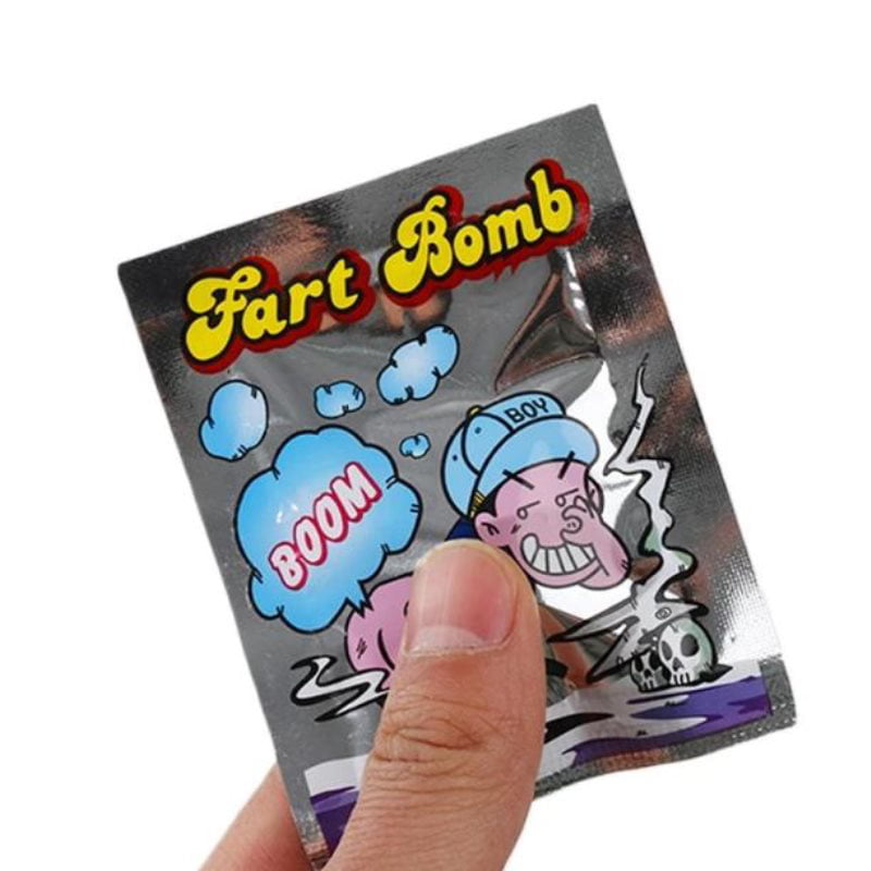 Sylvialuca 10pcs Stinky Gas Fart Bomb Bags Smelly Nasty Joke Funny Prank Trick Novelty Toys
