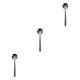 thumbnail image 3 of Advancent Cuchara de acero inoxidable con diseño en espiral, cuchara lavable para café, bebida, restaurante, herramienta para ceremonia de boda, Negro 3piezas Advancent CBP187132, 3 of 6