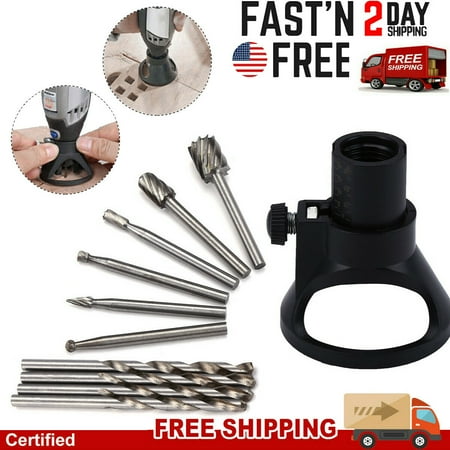 

11Pcs Cutting Guide For Dremel Rotary Multi Tool Attachment Kit Router Drill Bit