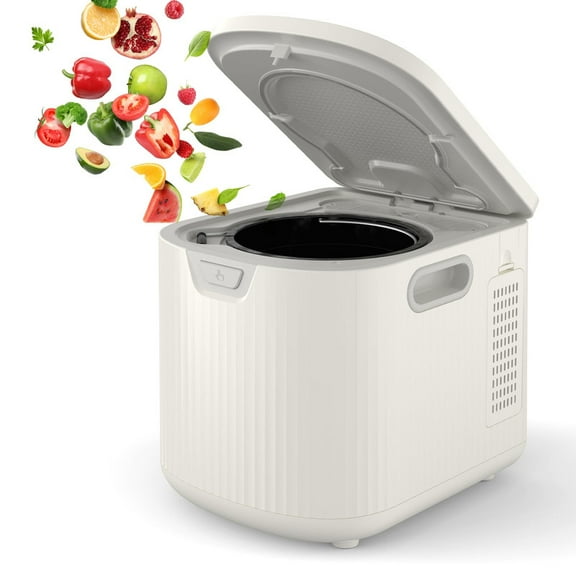 Towallmark 2.5L Electric Kitchen Composter, Food Waste Composter Bin Smart Odorless Auto Cleaning, Fast 4-6 Hour Fertilizer Maker for Indoor Outdoor Use Countertop Composting