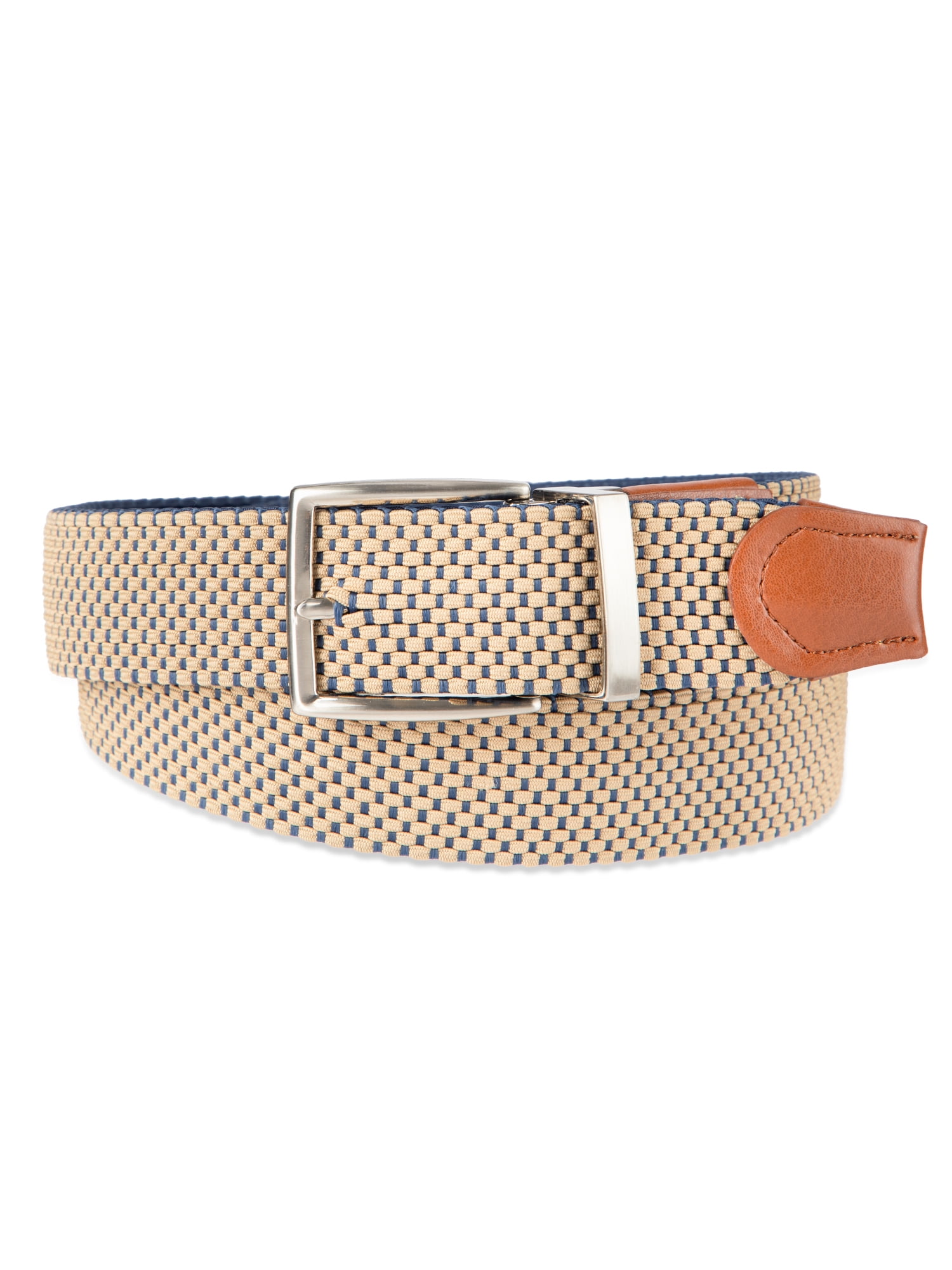 Chaps Men's Two-in-One Reversible Fully Adjustable Stretch Web Fabric Belt