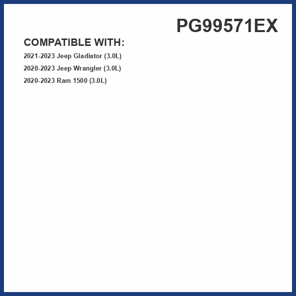 Premium Guard Extended Life Oil Filter up to 10k Miles PG99571EX | Fits 2020-2023 Ram 1500, 2020-2023 Jeep Wrangler, 2021-2023 Gladiator