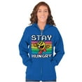 thumbnail image 4 of PACMAN Stay Hungry Funny Food Gamer Zip Up Hoodie Men's Women's Brisco Brands M, 4 of 6