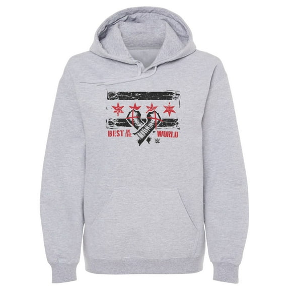Men's 500 Level Gray CM Punk Chicago Flag Pullover Hoodie