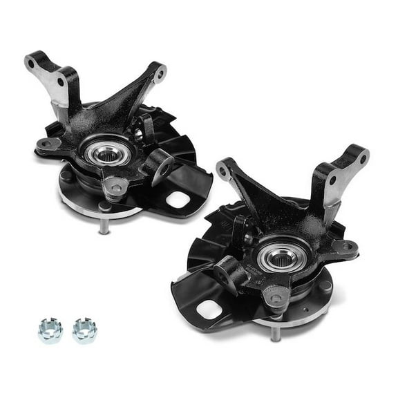 Front Wheel Hub and Steering Knuckle Kit 2 - Compatible with 2001 - 2006 Hyundai Elantra 2.0L 4-Cylinder 2002 2003 2004 2005