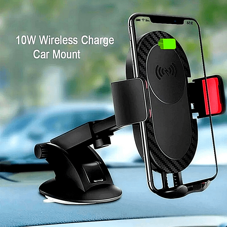 Cargador inalámbrico Coche Montaje Estante Carro Para Telefonos Universal  Phone 