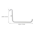 thumbnail image 2 of 4Pcs Pegboard Hook White Sleek Design for Tool Storage Organizer 11.8X2.5In, 2 of 8