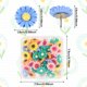 thumbnail image 2 of 40 Uds Chinchetas de Flores Coloridas Afortunado Sencillez, 2 of 5