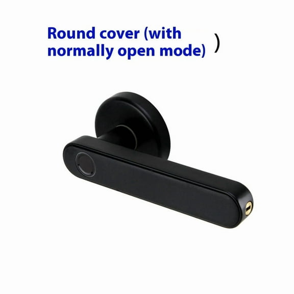 Fingerprint Door Lock Alloy Fingerprint Lock Electronic Lock Keypad Lock(Single fingerprint normally open mode, rotundity)