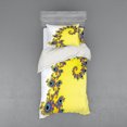 thumbnail image 2 of Ambesonne Modern Bedding Set 4 Pcs, Trippy Seahorse Pattern, Queen, Earth Yellow Blue, 2 of 3