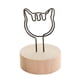thumbnail image 2 of Portatarjetas para Colocar, Clip para Notas, Soporte con Clip para Notas de Madera Multifunción, Tarjeteros para Mesa, Decoración de Escritorio para B Gato Macarena porta clips para notas, 2 of 8
