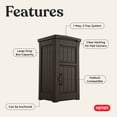 thumbnail image 4 of Keter Brown Package Delivery Box for Porch with Lockable Secure Storage Compartment, 4 of 16