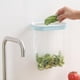 thumbnail image 3 of Bolsa colgante de plástico portátil amarilla para residuos de cocina, soporte de almacenamiento con gancho, almohadilla, lijado, 3 of 5