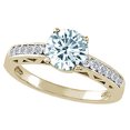 thumbnail image 2 of Tommaso Design� Genuine Aquamarine Solitaire Engagement Ring, 2 of 9