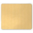 thumbnail image 1 of Fish Scale Mouse Pad, Reptile Lizard Skin Pattern with Loops Exotic Animal Print Modern Design, Rectangle Non-Slip Rubber Mousepad, Mustard and White, by Ambesonne, 1 of 2