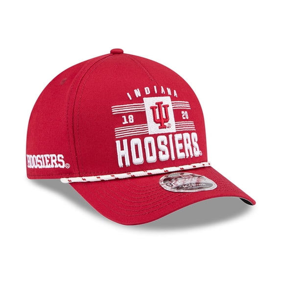 Men's New Era Crimson Indiana Hoosiers Historic March Madness 9FORTY M-Crown Adjustable Hat