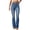 Light Blue women's bootcut jeans a1, variant on Women's Bootcut High Waisted Jeans with Pockets Casual Basic Long Pants Denim Trousers for Daily Wear Office Stretchy Jeans, Dark Blue M