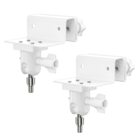2Pack Adjustable Gutter Mount for Arlo HD/Arlo Pro/Arlo Pro2/Arlo Go/Arlo Ultra/WYZE Cam Pan/All-new Ring Stick Up Cam Battery/All-new Ring Stick Up Cam Wired Home Camera Mounting Bracket Ou