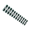 thumbnail image 1 of Vogacara 24 piezas de uñas postizas de ataúd resistentes a los arañazos de bailarina corta coloridas uñas acrílicas artificiales de color sólido DIY Juegos de manicura 3 verde negruzco Vogacara CE011412-03, 1 of 4
